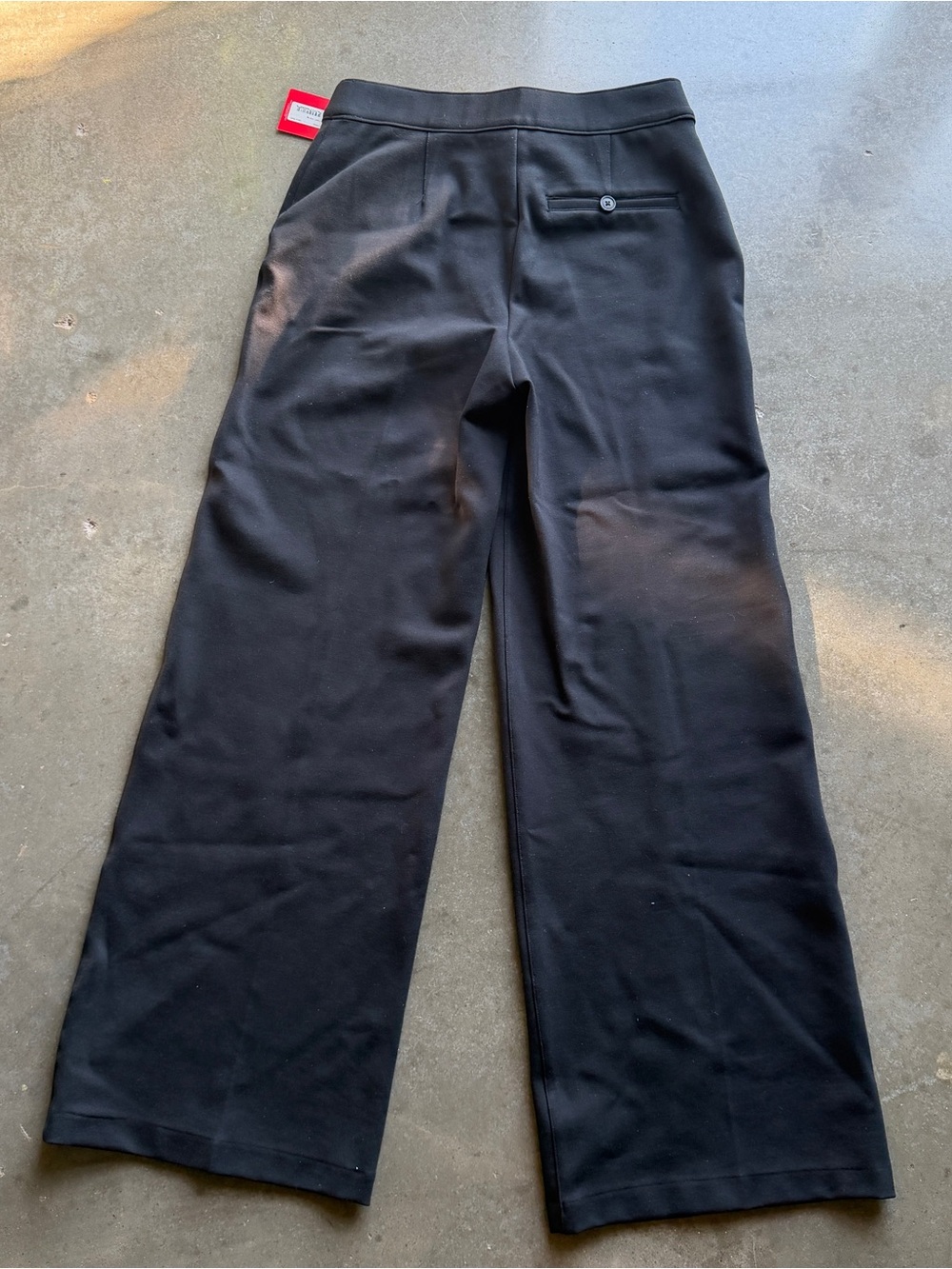 NWT SPANX Perfect Fit Black High-Rise Wide-Leg Pant Trousers S petite chic - Picture 12 of 12